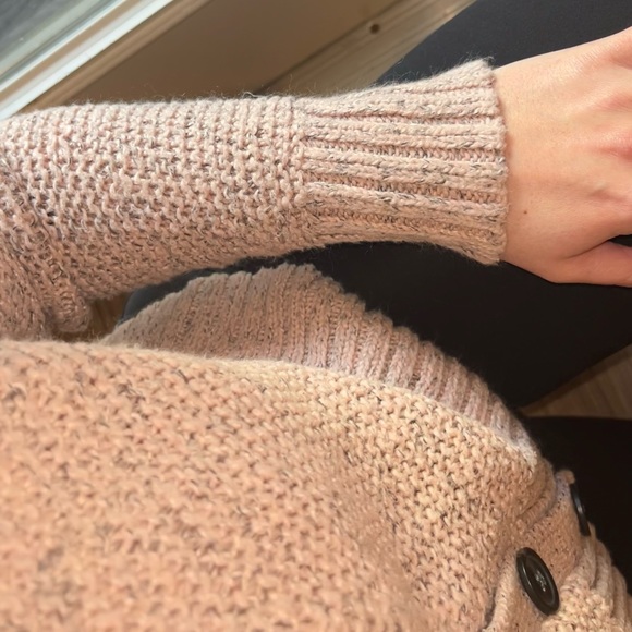 NWOT Blush Pink Boxy Crop Cardigan - Picture 5 of 8